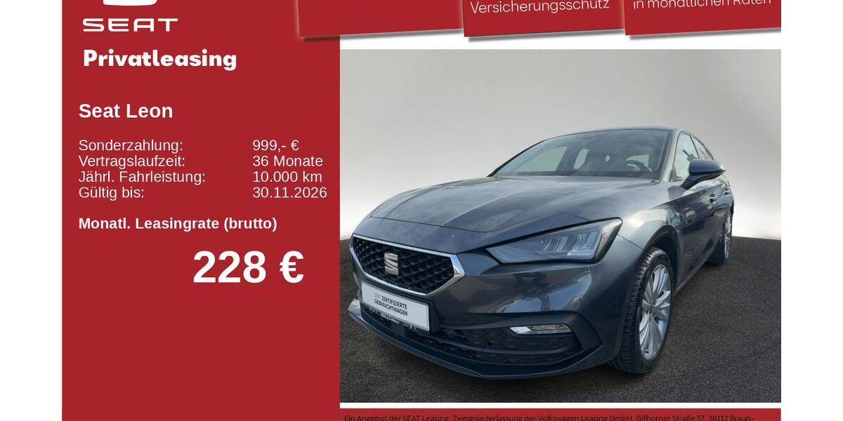 Seat Leon 11.483 km 27.390 &euro; Neu-Ulm 89231