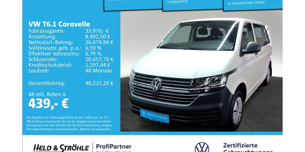 VW T6 Caravelle 34.750 km 33.970 &euro; Ulm 89079