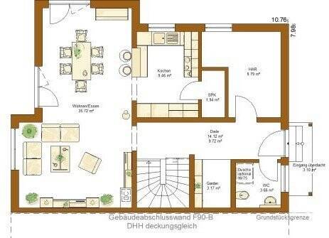 Doppelhaushälfte Rammingen - 4 Zimmer, 144 m&sup2;, 525.100&euro; | Angebot:25742689
