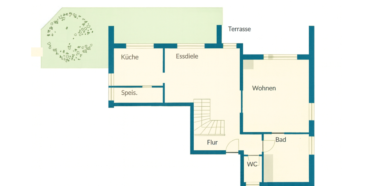 Wohnen auf zwei Etagen mit großzügigen Garten - Etagenwohnung Ulm / Gögglingen Gögglingen | Angebot:24361452