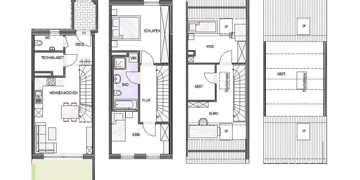 Reihenmittelhaus Achstetten - 6 Zimmer, 110 m&sup2;, 416.500&euro; | Angebot:25666060