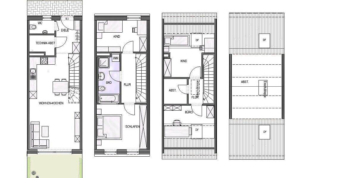 Reihenmittelhaus Achstetten - 6 Zimmer, 118 m&sup2;, 446.500&euro; | Angebot:25666063