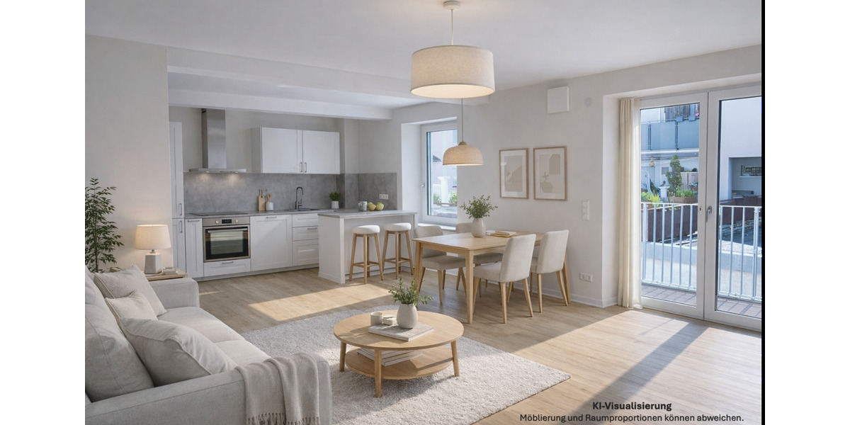 Etagenwohnung Illertissen - 3.5 Zimmer, 88 m&sup2;, 1.140&euro; | Angebot:25840227