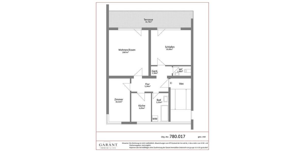 Etagenwohnung Ulm Oststadt - 3 Zimmer, 72 m&sup2;, 299.000&euro; | Angebot:25746449