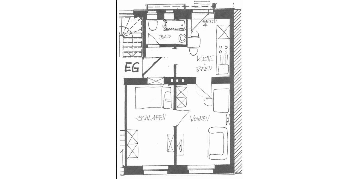 Erdgeschoßwohnung Neu-Ulm Ludwigsfeld - 2 Zimmer, 40 m&sup2;, 995&euro; | Angebot:26048571