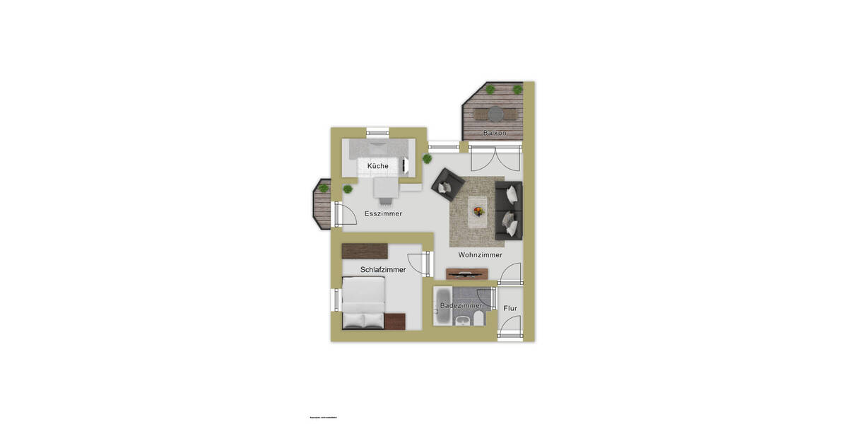Etagenwohnung Ulm Weststadt - 2 Zimmer, 47 m&sup2;, 190.000&euro; | Angebot:26763635