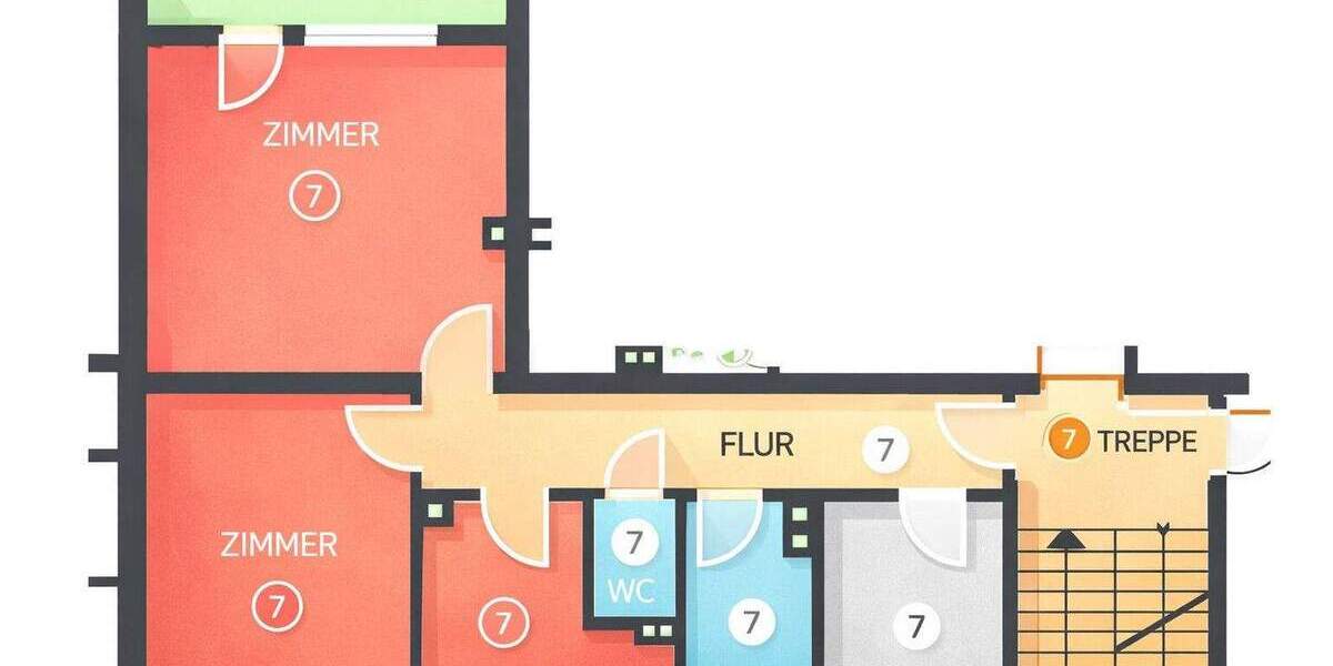 Etagenwohnung Ulm / Böfingen Böfingen - 3 Zimmer, 72 m&sup2;, 275.000&euro; | Angebot:25690005