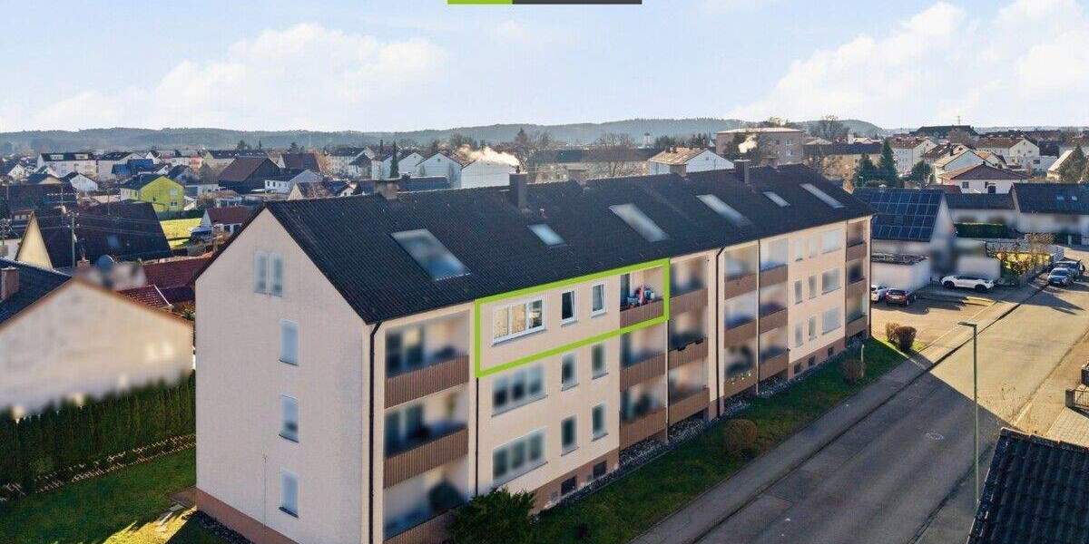 Etagenwohnung Vöhringen - 2 Zimmer, 55 m&sup2;, 190.000&euro; | Angebot:25693563