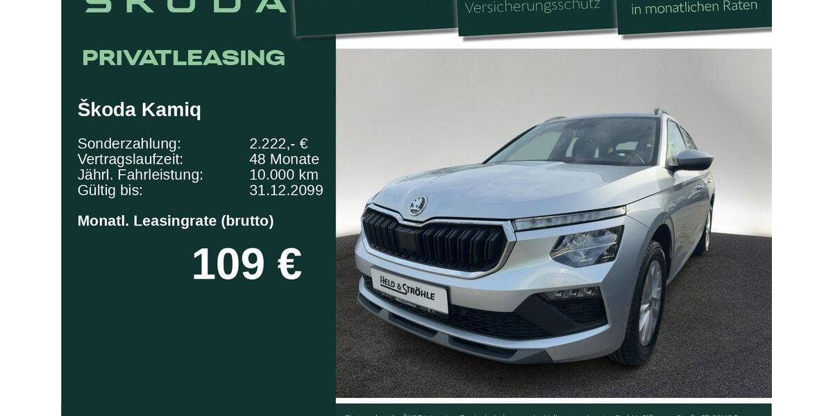 Skoda Kamiq 5.594 km 24.420 &euro; Neu-Ulm 89231