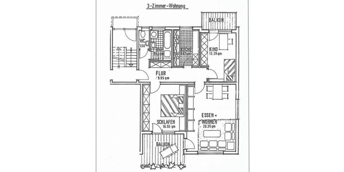 Erdgeschoßwohnung Herbrechtingen - 3 Zimmer, 86 m&sup2;, 279.000&euro; | Angebot:25800326