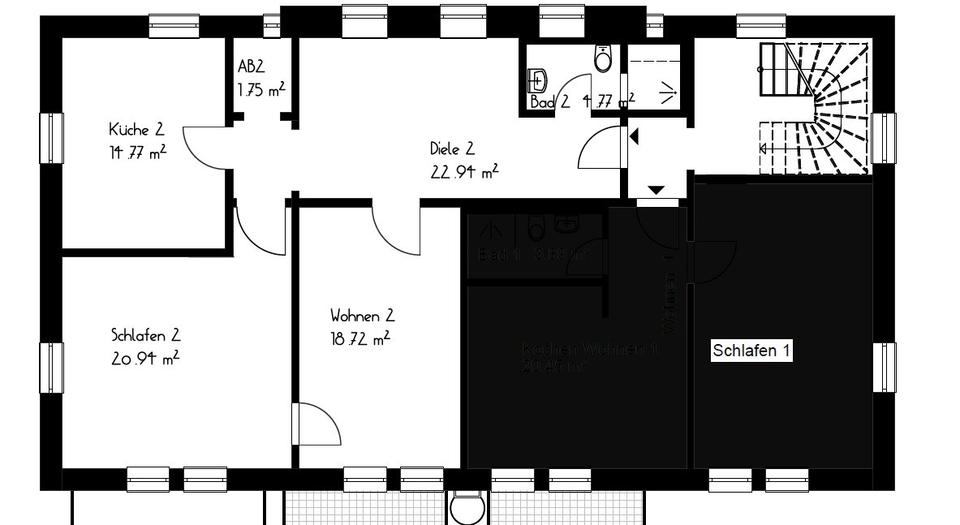 Etagenwohnung Niederstotzingen - 3 Zimmer, 86 m&sup2;, 1.015&euro; | Angebot:26687967