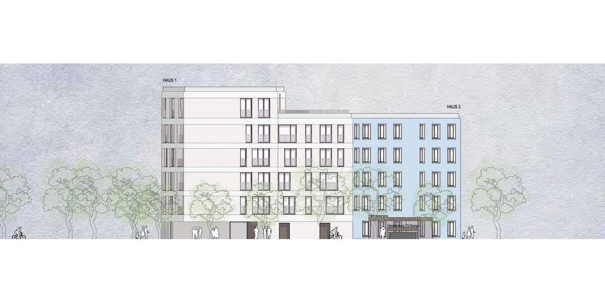 Etagenwohnung Neu-Ulm Ludwigsfeld - 2 Zimmer, 55 m&sup2;, 339.160&euro; | Angebot:25734309