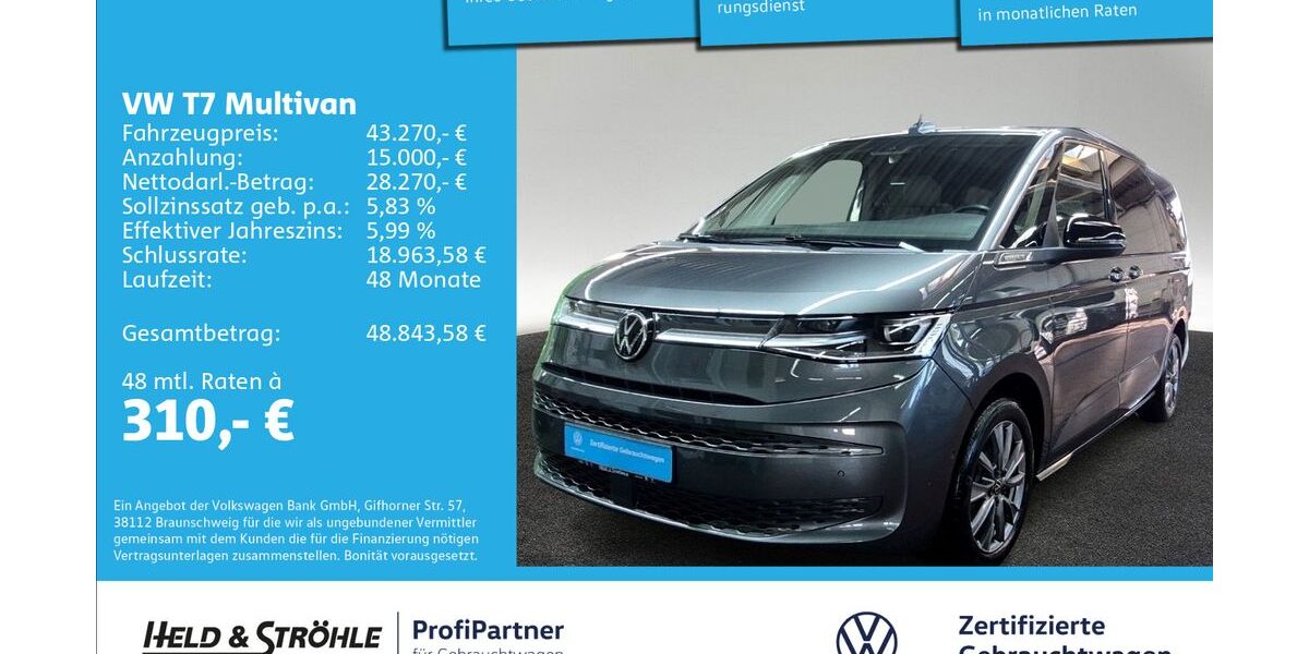 VW T7 Multivan 85.594 km 43.270 &euro; Ulm 89079