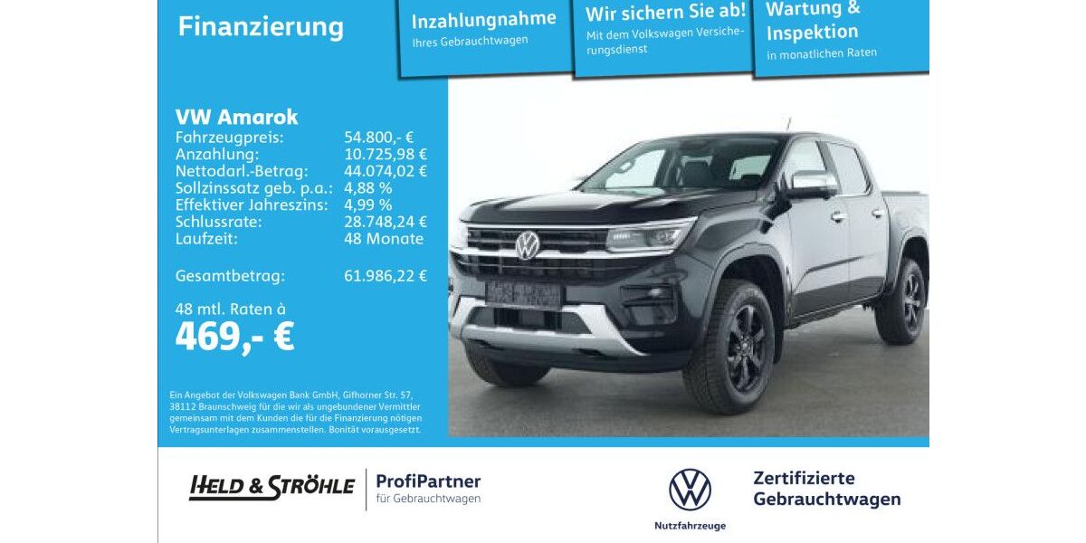 VW Amarok 2.306 km 54.800 &euro; Ulm 89079