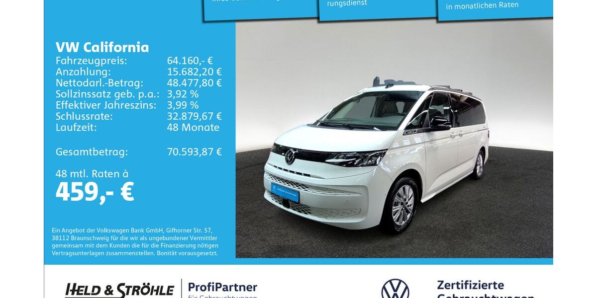 VW T7 California 6.220 km 64.160 &euro; Ulm 89079