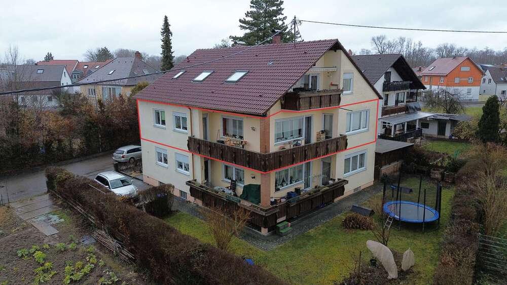 Etagenwohnung Dietenheim - 3.5 Zimmer, 110 m&sup2;, 295.000&euro; | Angebot:25867002