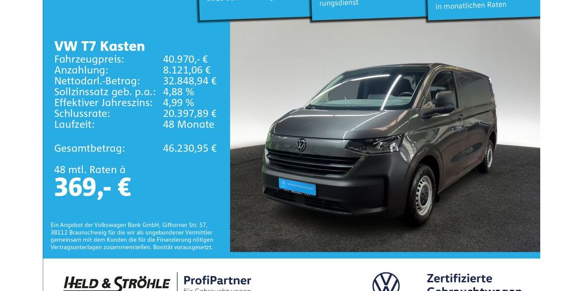 VW T7 Transporter 4.591 km 40.260 &euro; Ulm 89079