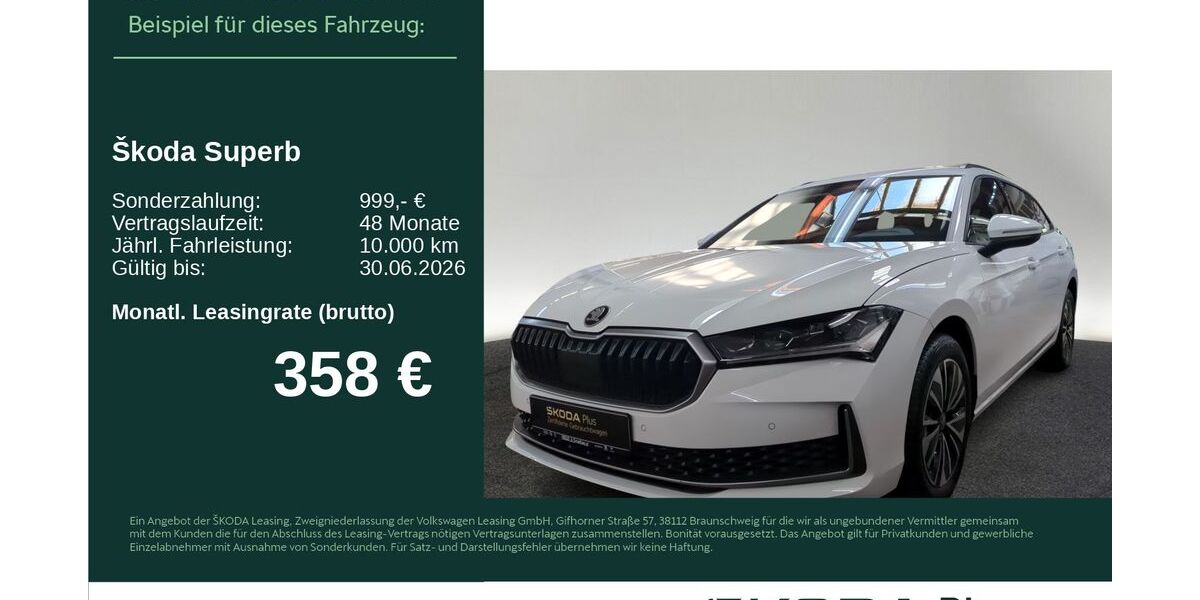 Skoda Superb 8.862 km 37.360 &euro; Neu-Ulm 89231