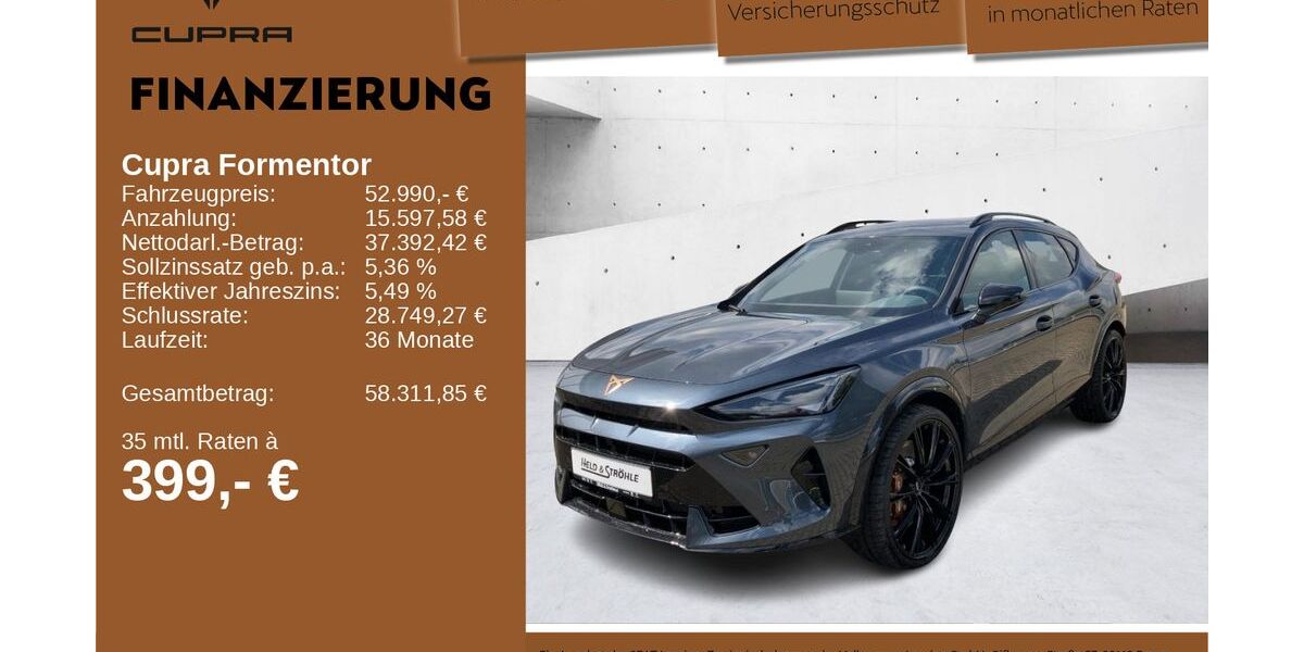 Cupra Formentor 6.550 km 52.990 &euro; Neu-Ulm 89231