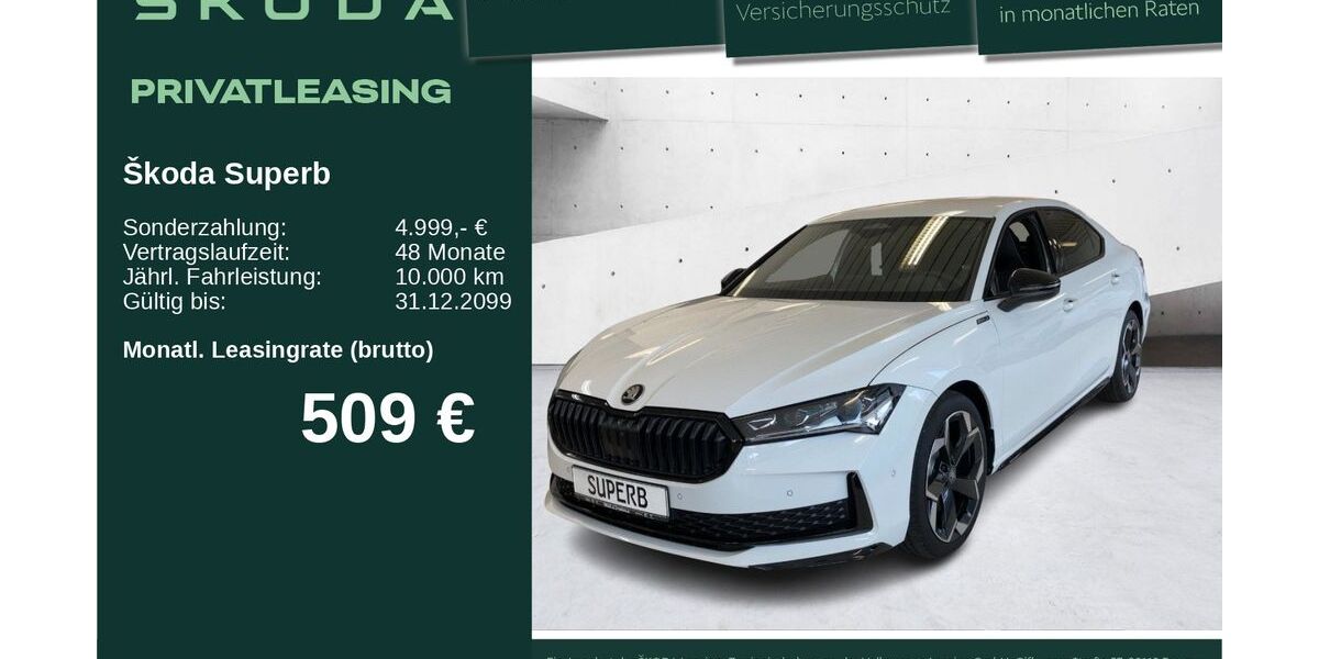 Skoda Superb 3.500 km 51.990 &euro; Neu-Ulm 89231
