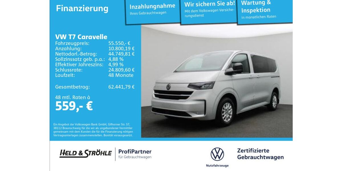 VW T7 Caravelle 20.097 km 55.550 &euro; Ulm 89079