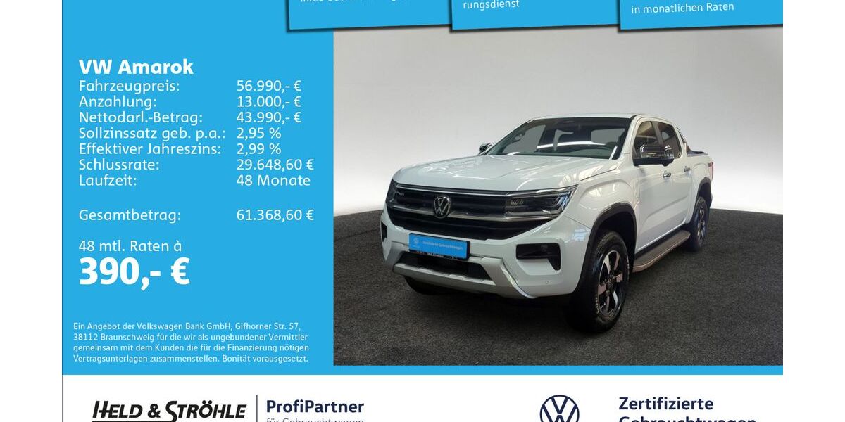 VW Amarok 11.003 km 56.990 &euro; Ulm 89079