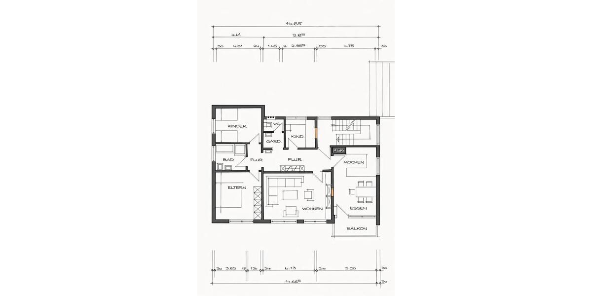 Etagenwohnung Schnürpflingen - 4 Zimmer, 100 m&sup2;, 295.000&euro; | Angebot:25860510