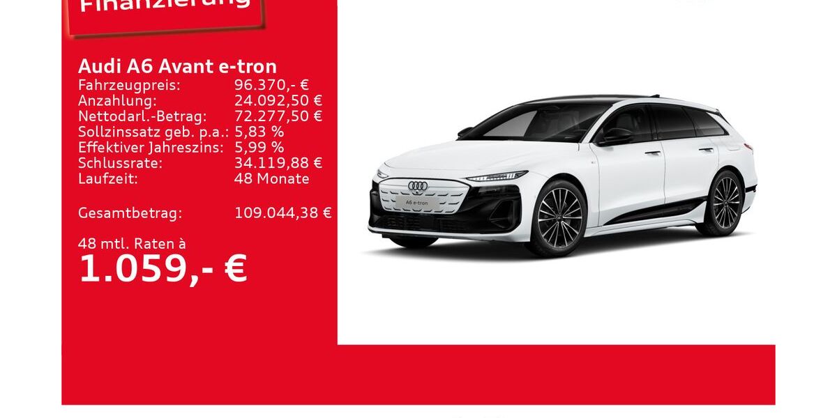 Audi A6 e-tron 6.000 km 96.370 &euro; Ulm 89073