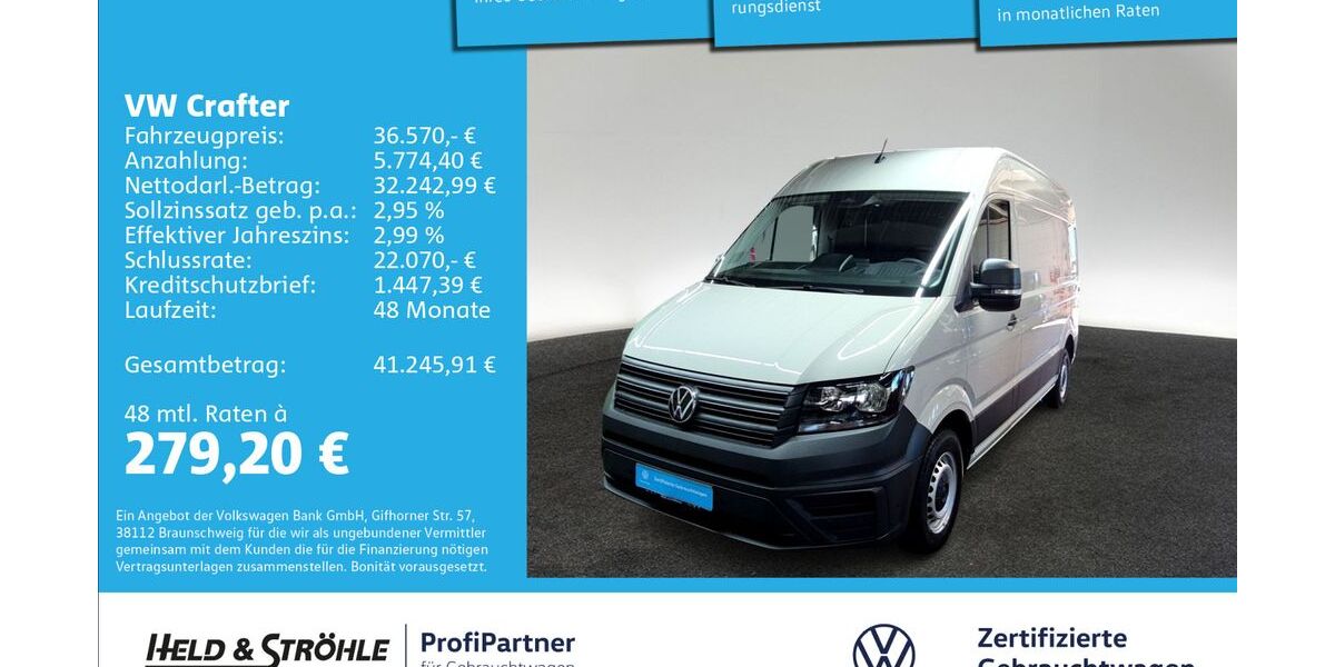 VW Crafter 19.592 km 36.570 &euro; Ulm 89079