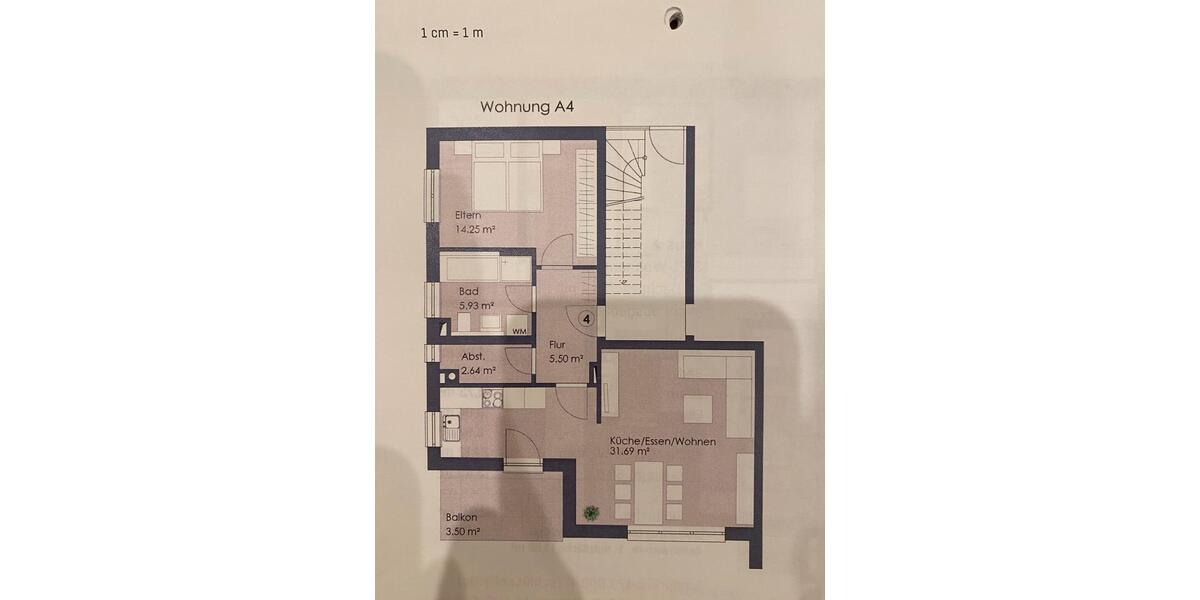 Etagenwohnung Neu-Ulm Burlafingen - 2.5 Zimmer, 63 m&sup2;, 265.000&euro; | Angebot:27013692
