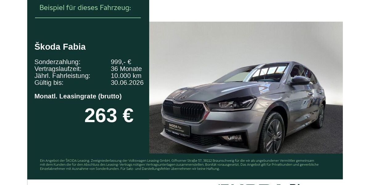 Skoda Fabia 7.031 km 24.970 &euro; Neu-Ulm 89231