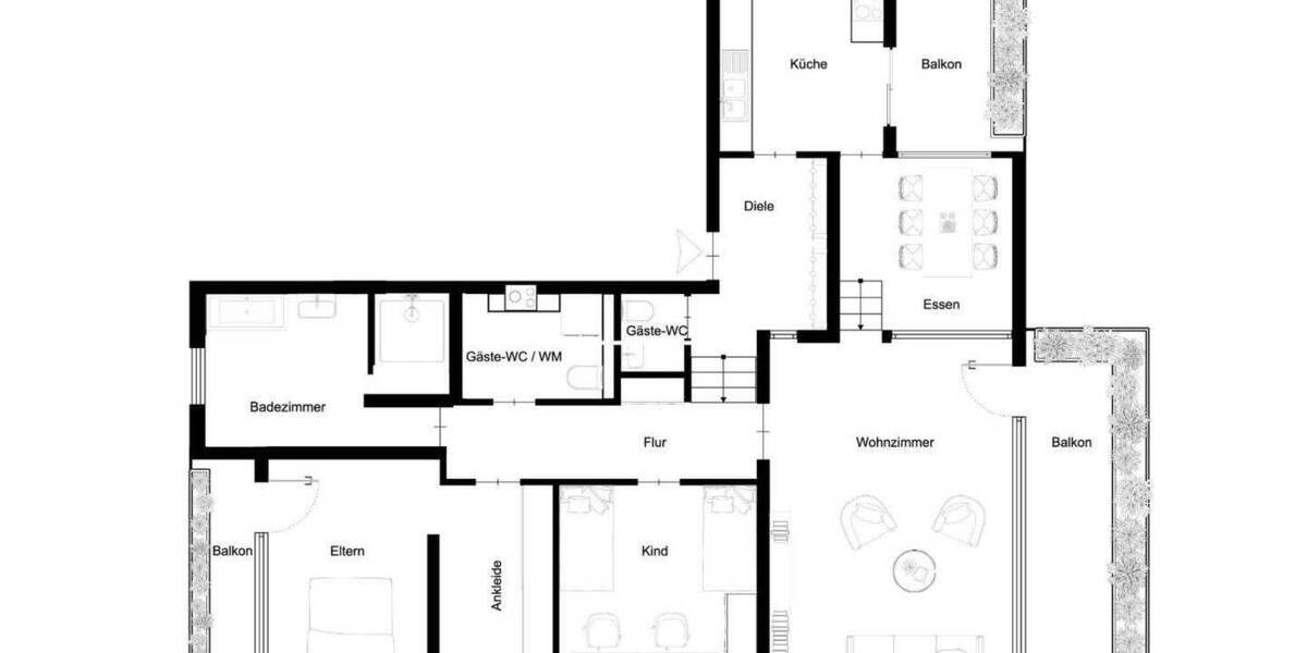 Etagenwohnung Ulm Mitte - 4 Zimmer, 128 m&sup2;, 860.000&euro; | Angebot:25687042