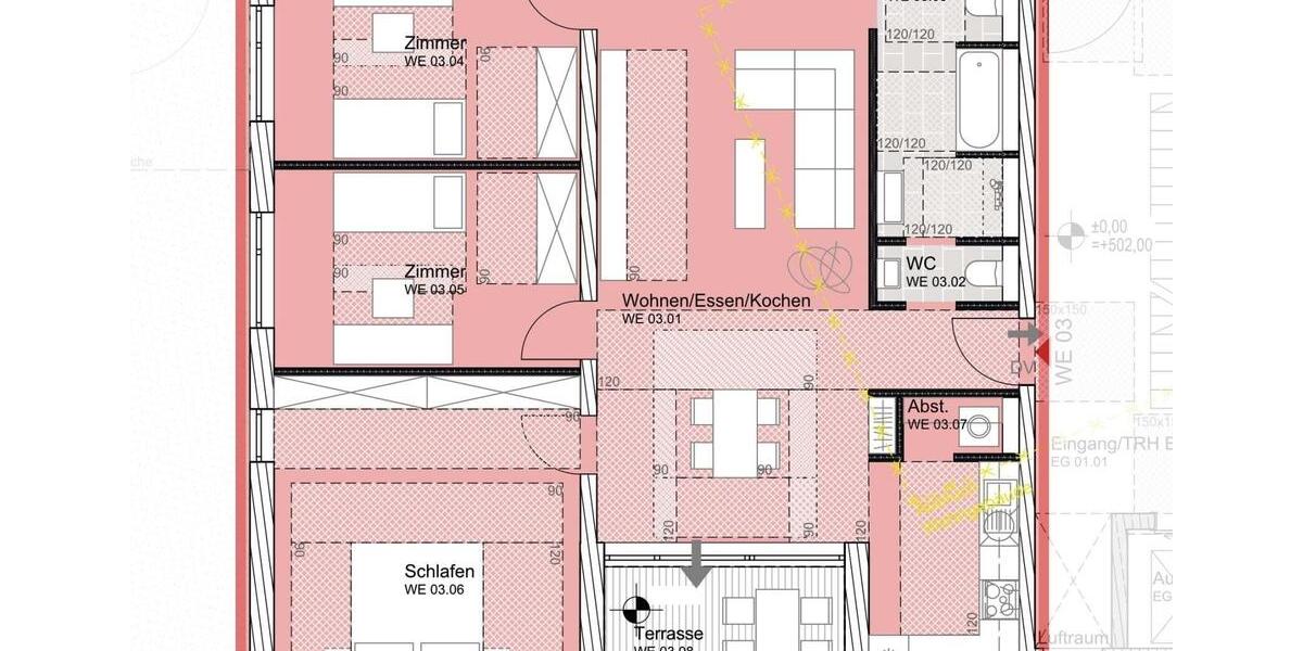 Etagenwohnung Ulm Söflingen - 4 Zimmer, 110 m&sup2;, 1.780&euro; | Angebot:25920874