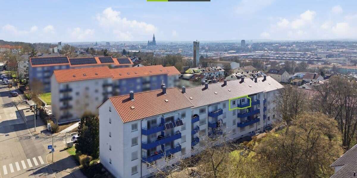 Etagenwohnung Ulm Obertalfingen - 3 Zimmer, 68 m&sup2;, 275.000&euro; | Angebot:25905347
