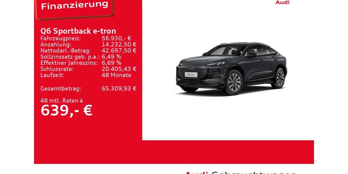 Audi Q6 e-tron 14.389 km 56.930 &euro; Ulm 89073
