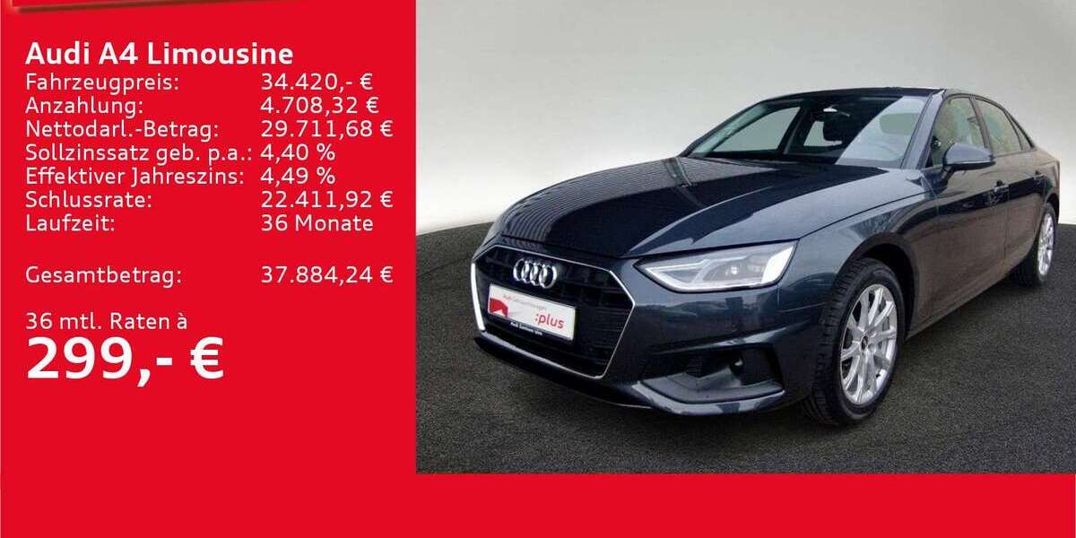 Audi A4 15.736 km 34.420 &euro; Ulm 89073