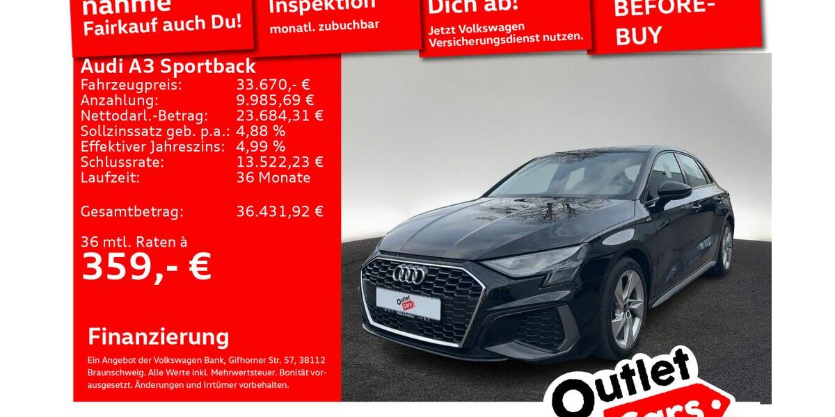 Audi A3 62.135 km 32.760 &euro; Senden 89250