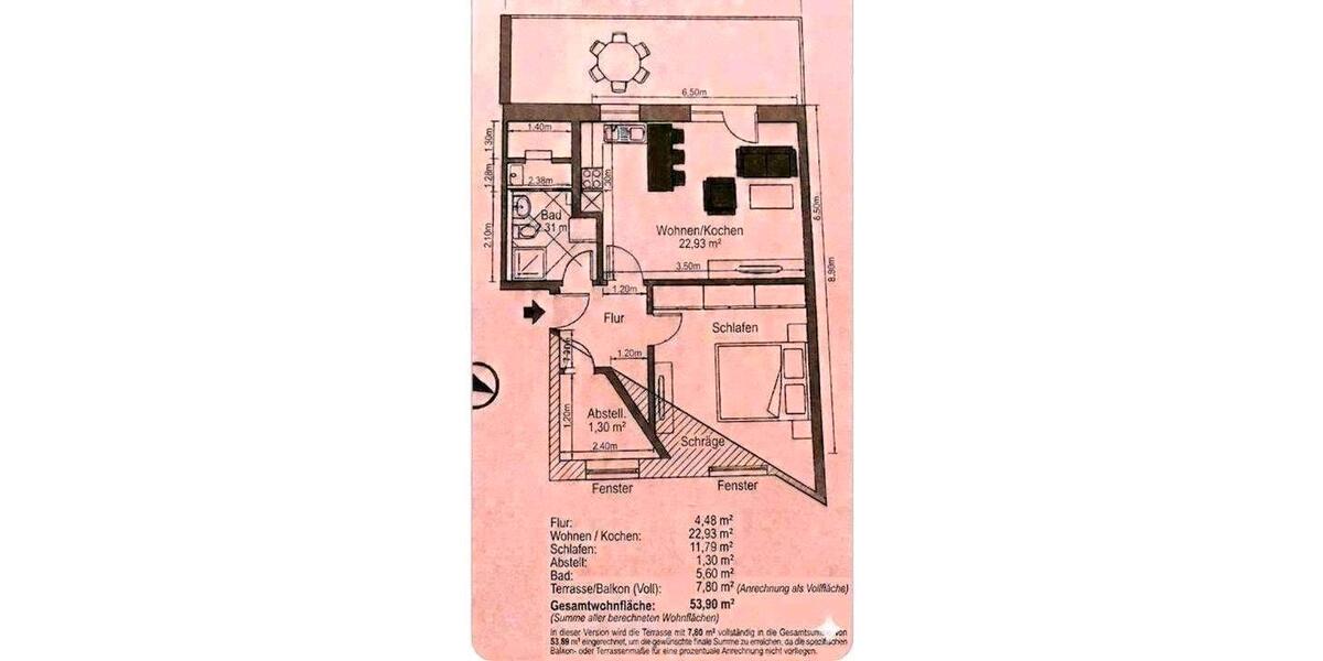 Dachgeschoßwohnung Senden - 2 Zimmer, 54 m&sup2;, 242.000&euro; | Angebot:26215794