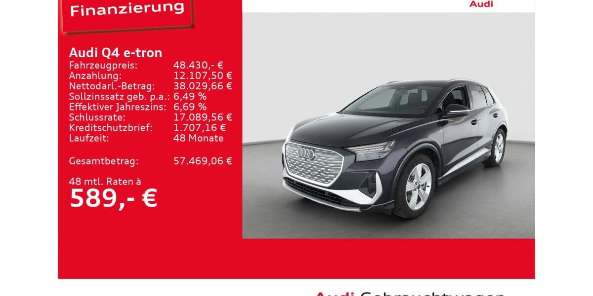 Audi Q4 e-tron 8.890 km 48.430 &euro; Ulm 89073