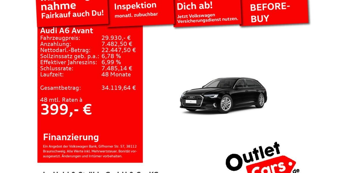 Audi A6 69.192 km 29.560 &euro; Senden 89250