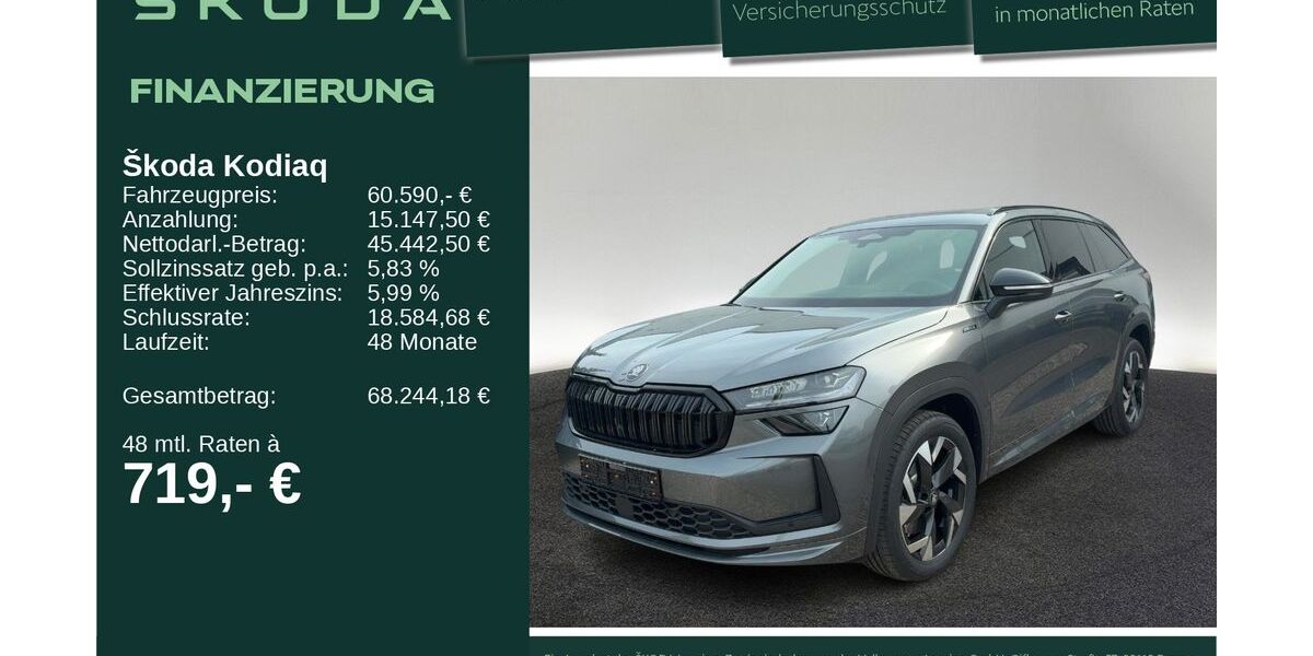 Skoda Kodiaq 3.000 km 60.590 &euro; Neu-Ulm 89231