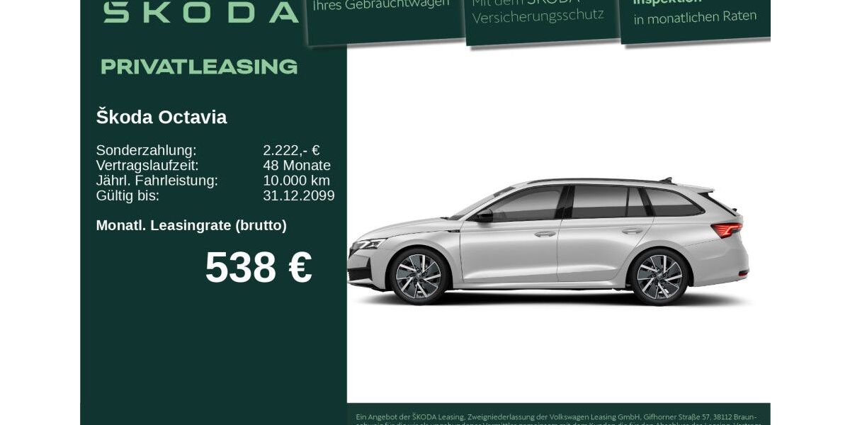 Skoda Octavia 3.500 km 45.970 &euro; Neu-Ulm 89231