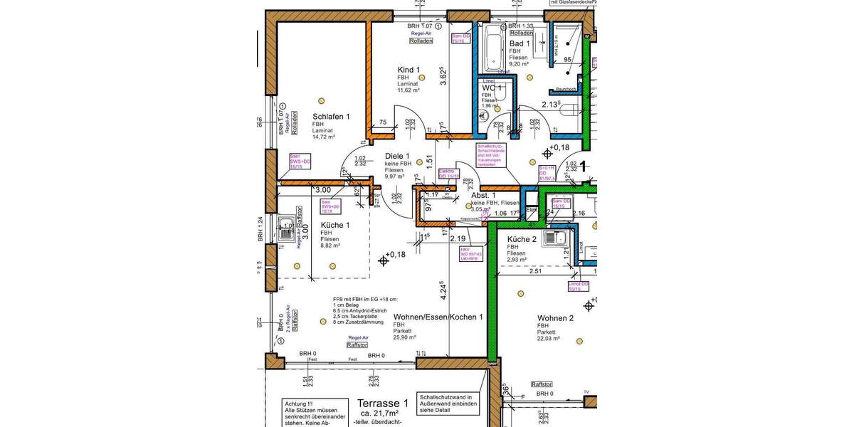 Terrassenwohnung Schemmerhofen - 3 Zimmer, 96 m&sup2;, 481.600&euro; | Angebot:25664912