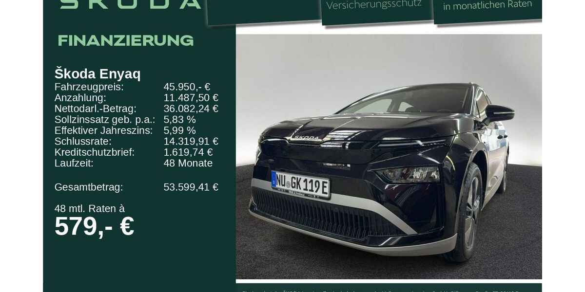 Skoda Enyaq 4.001 km 45.950 &euro; Neu-Ulm 89231