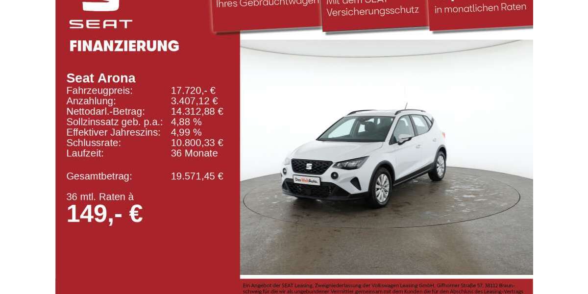 Seat Arona 12.753 km 17.720 &euro; Neu-Ulm 89231