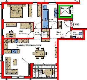 Etagenwohnung Senden Ay - 3 Zimmer, 93 m&sup2;, 1.310&euro; | Angebot:25915734