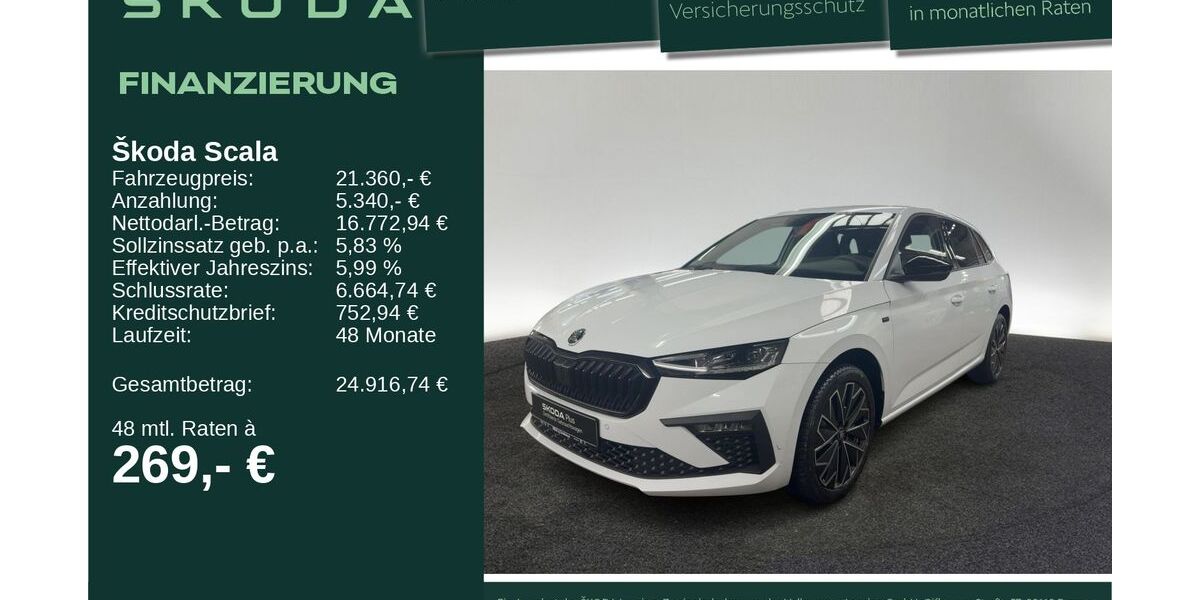 Skoda Scala 12.477 km 20.890 &euro; Neu-Ulm 89231