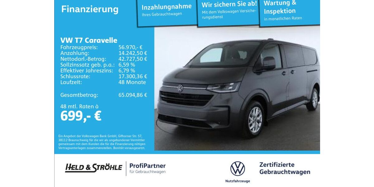 VW T7 Caravelle 17.876 km 56.970 &euro; Ulm 89079