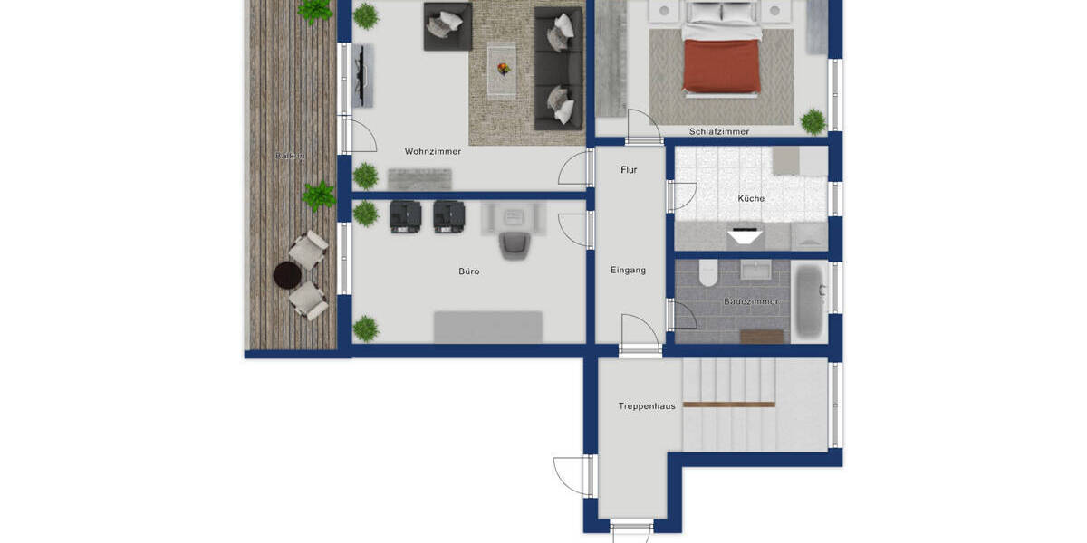 Etagenwohnung Günzburg Denzingen - 3 Zimmer, 78 m&sup2;, 199.000&euro; | Angebot:26142794