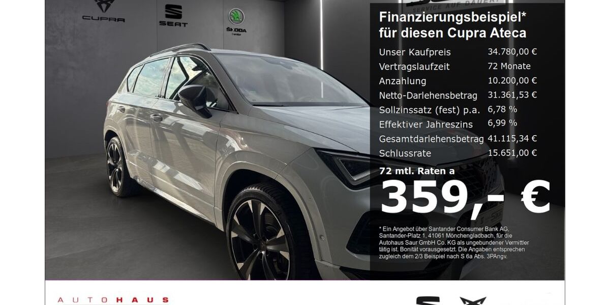 Cupra Ateca 21.690 km 34.780 &euro; Ulm 89077
